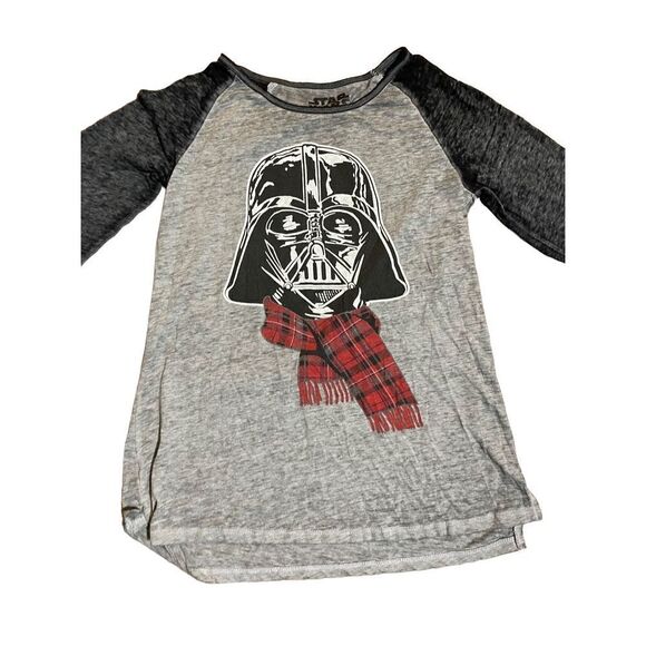 Star Wars gray Darth Vader Scarf raglan tee - Picture 6 of 6